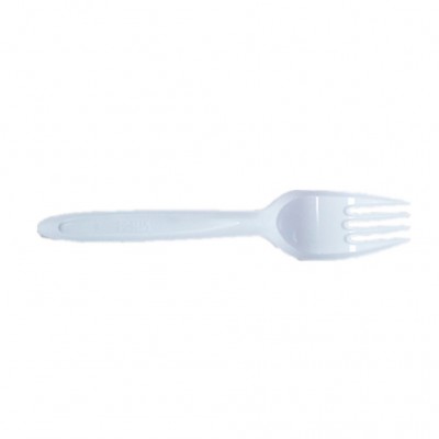 eco- friendly white PS disposable plastic forks / plastic cooking fork